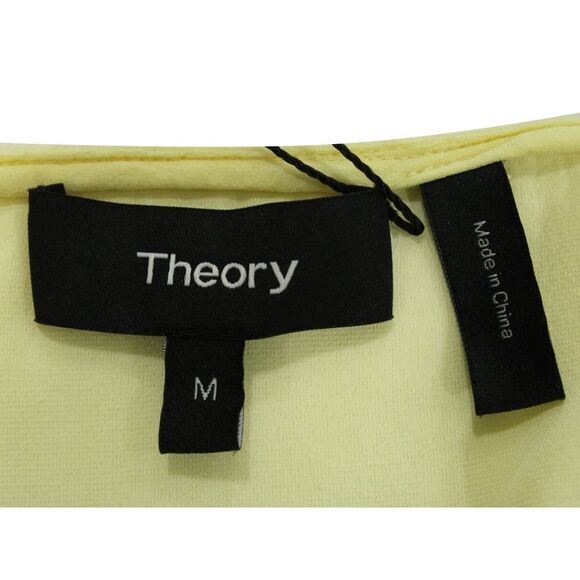 Theory Easy Slip Camisole Top in Yellow Viscose - Picture 4 of 5
